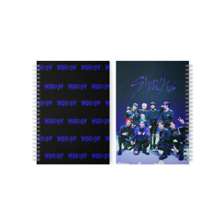 Скетчбук Стрей Кідс Stray Kids Ноу Ізі NOEASY синій з патерном 48 л (22981) Fan Girl - Інтернет-магазин спільних покупок ToGether