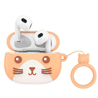 Дитячі бездротові навушники Bluetooth HOCO Cat EW46 в кейсі Orange - Інтернет-магазин спільних покупок ToGether