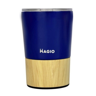 Термочашка з нержавіючої сталі + бамбук 300 мл MAGIO MG-1044I Blue - Інтернет-магазин спільних покупок ToGether