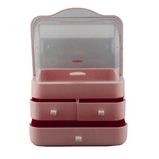 Органайзер для косметики настільний Stenson Cosmetics Storage Box LD-288 Pink - Інтернет-магазин спільних покупок ToGether