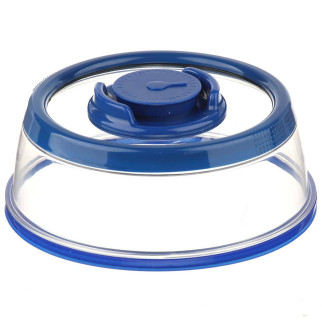 Вакуумна багаторазова кришка Vacuum Food Sealer 19 см A-Plus 0165 прозоро-синя - Інтернет-магазин спільних покупок ToGether