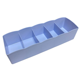 Органайзер для дрібниць прямокутний 27*9*6.5 см 5 секцій Elif Plastik E-393 блакитний - Інтернет-магазин спільних покупок ToGether