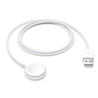Бездротовий зарядний пристрій Apple Watch Magnetic Fast Charger USB (MKLG2CH/A1570)- білий - Інтернет-магазин спільних покупок ToGether