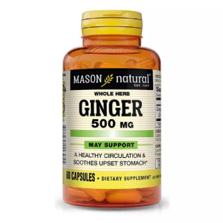 Корінь імбиру Mason Natural Ginger 500 mg 60 Caps - Інтернет-магазин спільних покупок ToGether