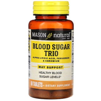 Комплекс для профілактики діабету Mason Natural Blood Sugar Trio 60 Tabs - Інтернет-магазин спільних покупок ToGether
