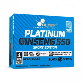 Натуральна добавка для спорту Olimp Nutrition Platinum Ginseng Sport Edition 60 Caps - Інтернет-магазин спільних покупок ToGether