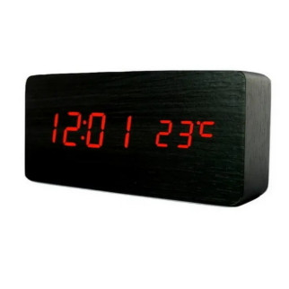 Годинник настільний електронний CNV 862 S 6770 Black - Інтернет-магазин спільних покупок ToGether