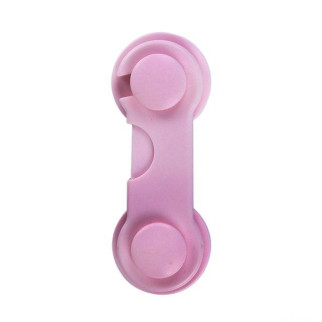 Замок на меблі захист від дітей, блокатор для ящиків Keychain 9,5 см Pink (16047-hbr) - Інтернет-магазин спільних покупок ToGether