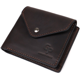 Вінтажний гаманець із натуральної шкіри Grande Pelle 16803 Коричневий - Інтернет-магазин спільних покупок ToGether