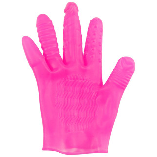Рельєфна вібро-рукавичка We Love для анально-вагінальної стимуляції Рожева - Інтернет-магазин спільних покупок ToGether