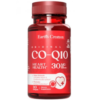 Коензим Earth's Creation Co-Q 10 30 mg 30 Softgels - Інтернет-магазин спільних покупок ToGether