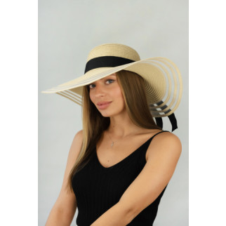 Жіночий широкополий капелюх "Сандра" (1721) Braxton 56-58 бежевий - Інтернет-магазин спільних покупок ToGether