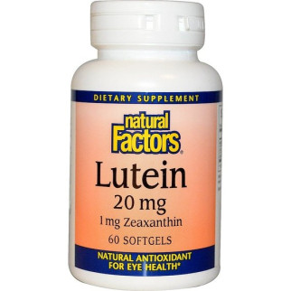 Лютеїн Natural Factors Lutein 20 mg 60 Softgels NFS01032 - Інтернет-магазин спільних покупок ToGether