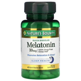Мелатонін для сну Nature's Bounty Melatonin 10 mg 45 Tabs Cherry - Інтернет-магазин спільних покупок ToGether