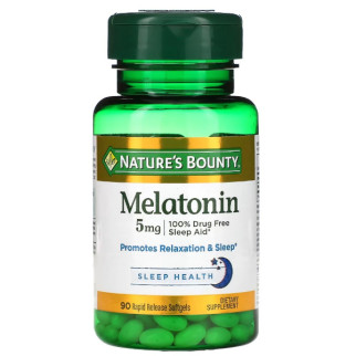 Мелатонін для сну Nature's Bounty Melatonin 5 mg 90 Caps - Інтернет-магазин спільних покупок ToGether