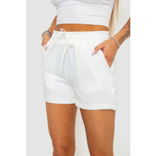 Шорти жіночі однотонні, колір білий, 129R1044 - Інтернет-магазин спільних покупок ToGether