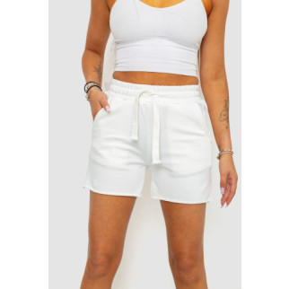 Шорти жіночі однотонні, колір білий, 129R1045 - Інтернет-магазин спільних покупок ToGether