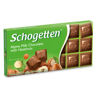 Шоколад з горіхом Schogetten with Haselnuts, 100 г, німецький молочний шоколад із горіхами - Інтернет-магазин спільних покупок ToGether