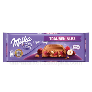 Шоколад молочний Milka Raisins & Haselnuts (горіх із родзинками), 270г - Інтернет-магазин спільних покупок ToGether