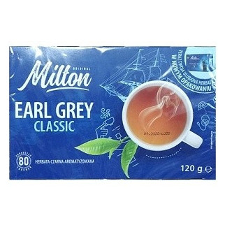 Чай чорний з бергамотом у пакетах Milton Earl Grey (80шт), 120г Польща - Інтернет-магазин спільних покупок ToGether