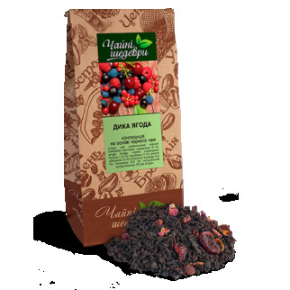 Чорний цейлонський чай з ягодами Дика Ягода ТМ "Чайні шедеври", 500 г - Інтернет-магазин спільних покупок ToGether