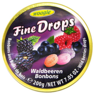 Льодяники Woogie Fine Drops зі смаком лісових ягід у бляшанці, 200 г (Австрія) - Інтернет-магазин спільних покупок ToGether