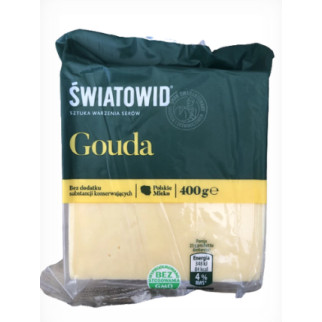 Сир твердий Гауда Gouda Swiatowid, 400 г, Польща, сир шматком (брикет) - Інтернет-магазин спільних покупок ToGether