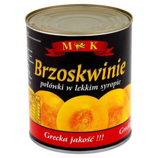 Персики консервовані в сиропі половинками в ж/б M&K (Польща), 820 г - Інтернет-магазин спільних покупок ToGether