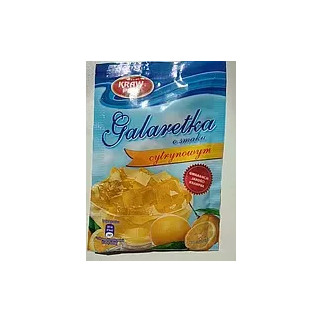 Желе (галаретка) зі смаком лимона Galaretka Kraw Pak, в пакетиках 70 г, Польща, оригінал - Інтернет-магазин спільних покупок ToGether