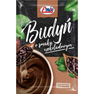 Пудинг із шоколадним смаком БЕЗ ЦУКРУ Budyn Emix, 40 г, Польща, швидкого приготування - Інтернет-магазин спільних покупок ToGether