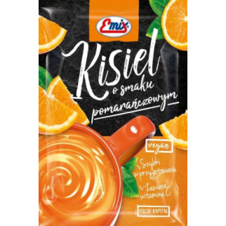 Кисіль порошок апельсиновий з вітаміном С у пакеті 40 г Emix, Польща, швидкого приготування - Інтернет-магазин спільних покупок ToGether