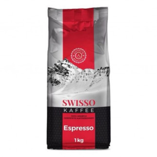 Швейцарська кава в зернах Swisso Espresso Kaffee, 1кг, 100% Арабіка темно-середнього обсмажування - Інтернет-магазин спільних покупок ToGether