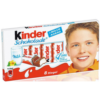 Шоколад молочний для дітей Kinder T8, 100г (8шт по 12,5 м), Німеччина, Кіндер батончик - Інтернет-магазин спільних покупок ToGether