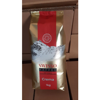 Швейцарська кава в зернах Swisso Crema Kaffee, 1кг, 100% Арабіка середнього обсмажування - Інтернет-магазин спільних покупок ToGether