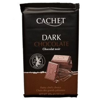 Шоколад чорний бельгійський Cachet Dark Chocolate 54% какао, 300 г, темний шоколад преміум - Інтернет-магазин спільних покупок ToGether