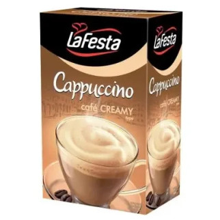 Капучино розчинний кремовий у стіках Lа Festa Cafe Creamy, 125г (10шт x12,5г), напій кавовий - Інтернет-магазин спільних покупок ToGether