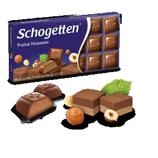 Шоколад із горіховим праліне Schogetten Praline, 100 г, німецький молочний шоколад, - Інтернет-магазин спільних покупок ToGether
