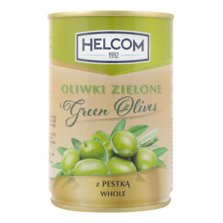Оливки іспанські зелені з кісточкою в бляшанці Helcom, 280 г Польща, ж/б - Інтернет-магазин спільних покупок ToGether