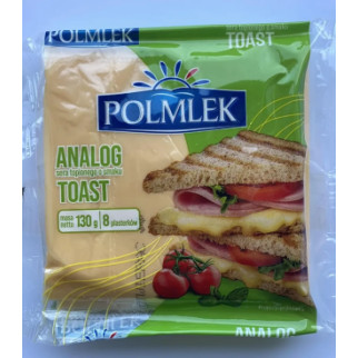 Сир порційний тостовий Polmlek Toast (Тостовий), 130 г, Польща, плавлений сир для тостів - Інтернет-магазин спільних покупок ToGether
