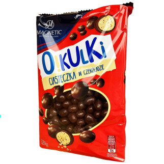 Печиво хрустке в молочному темному (чорному) Magnetic O!Kulki, 320 г Польща, драже в шоколаді - Інтернет-магазин спільних покупок ToGether