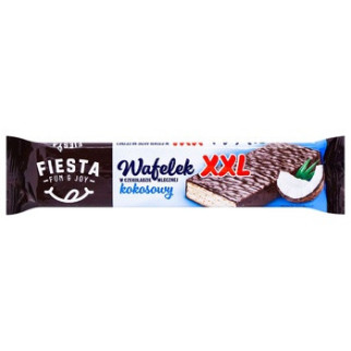 Вафлі в шоколаді з кокосовим кремом (начинкою) Fiesta XXL, 30 г, Польща - Інтернет-магазин спільних покупок ToGether