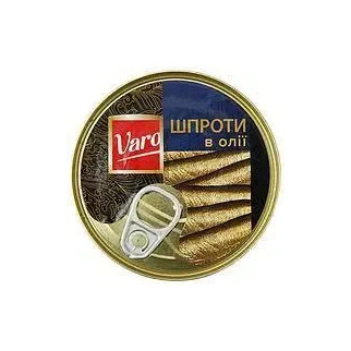 Шпроти копчені в олії Varo, 170 г з/б, цільними шматками - Інтернет-магазин спільних покупок ToGether