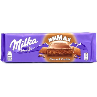 Шоколад молочний з кремовою шоколадною начинкою і шоколадним печивом Milka Choco&Cookie, 300 г - Інтернет-магазин спільних покупок ToGether