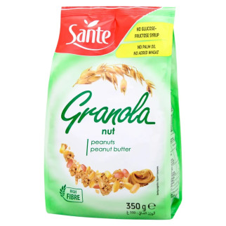 Сухі сніданки гранолу горіхова Sante Granola, 350 г, мюслі з арахісом і арахісовою пастою, кранчі - Інтернет-магазин спільних покупок ToGether
