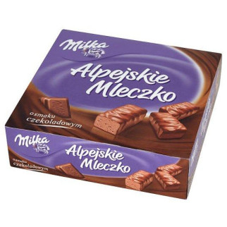 Цукерки Мілка пташине молоко (суфле) шоколадне в коробці Milka Alpejskie Mleczko, 330г - Інтернет-магазин спільних покупок ToGether