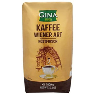 Кава австрійська в зернах Gina Wiener Kaffee, 1 кг, купаж арабіки та робусти, Австрія - Інтернет-магазин спільних покупок ToGether
