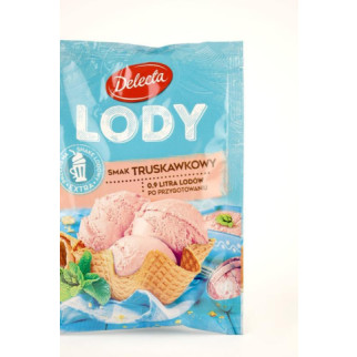 Морозиво сухе в пакетиках Lody Delecta osmaku Truskawkowym (з полуничним смаком),57 г - Інтернет-магазин спільних покупок ToGether