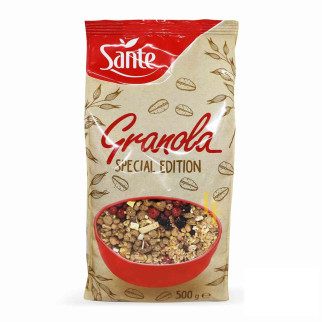 Гранола фруктова Sante Granola Special, 500 г, суміш цільнозернових вівсяних злаків, мюслі - Інтернет-магазин спільних покупок ToGether