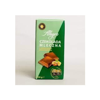 Шоколад молочний з горіхами (арахіс, фундук) Allegro Czekolada, 100 г Польща - Інтернет-магазин спільних покупок ToGether
