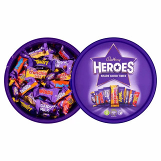 Цукерки шоколадні в подарунковій коробці Cadbury HEROES, 600 г, Англія, мікс цукерок, асорті - Інтернет-магазин спільних покупок ToGether